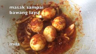 Resepi sambal tumis telur [upl. by Redla]