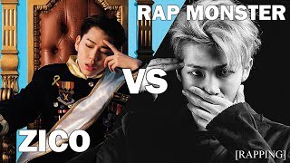 Zico Block B VS RM BTS  Kpop Battles 1  RAPPING [upl. by Gertruda]