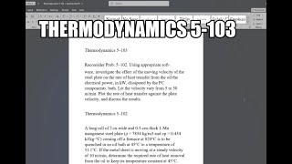 Thermodynamics 5103 Reconsider Prob 5–102 Using appropriate software investigate the effect of [upl. by Anayt982]