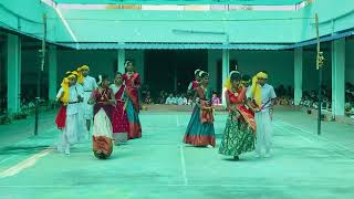 Kolata Dance  Tunga bhadra  Primary Kannada medium [upl. by Marshal344]