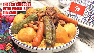 Tunisian Couscous Recipe  The Traditional method  How to make a couscous [upl. by Arvell]