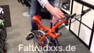 Das Falten eines Brompton Faltrades [upl. by Jonie]