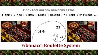 The Fibonacci roulette system Based on numbers sequence from the quotgolden ratioquot of 1618 [upl. by Niamrahc513]