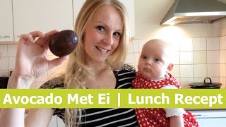 Avocado Met Ei  Gezonde Lunch Kookvideo [upl. by Nilac]