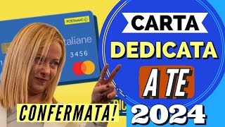 Bonus Carta Dedicata a Te confermata in Legge di Bilancio 2024 ‼️ ✅ [upl. by Rianon]