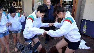 Grape stomping at Hunter Valley Resort Australia [upl. by Hollie]