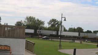 CSX I018 At the iron triangle rail park in Fostoria Ohio on 92824￼ [upl. by Arotal]