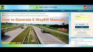 How To Generate EWayBill Manually  in English [upl. by Torrie878]