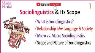 Sociolinguistics and its scope Micro and Macro Sociolinguistics with examples [upl. by Netsoj154]