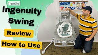 Ingenuity Swing and Rocker Review  How to Use  instructions  Ingenuity Dreamcomfort Inlighten [upl. by Aleibarg466]