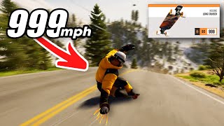 Reaching INSANE SPEEDS With a LONGBOARD in Riders Republic [upl. by Bernardo]