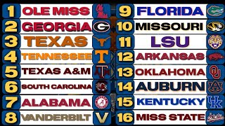 SEC Football Power Rankings Week 13 [upl. by Gherardo]