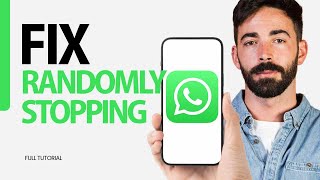 How To Fix Randomly Stopping On Whatsapp App 2024 [upl. by Weirick]