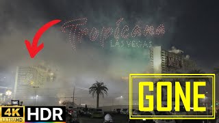 FRONT ROW Tropicana Implosion SHOCKS Vegas – Must See 4K HDR Footage [upl. by Aiello]