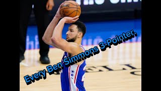 Every Ben Simmons 3Pointer [upl. by Wampler150]