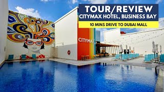 CityMax Hotel Business Bay Dubai  TourReview 10mins drive to Dubai Mall [upl. by Auqeenwahs]