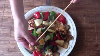 Brochetas de pollo  Carne con verduras [upl. by Clothilde]