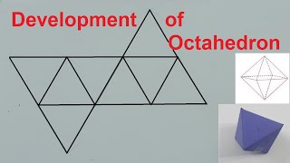 Development of an Octahedron From 2D to 3D shape [upl. by Nala47]