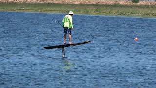 Flatwater foil paddleups at the Vlei in Cape Town South Africa [upl. by Enaols]