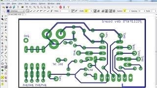 pcb layout design and printing eagle simple [upl. by Kendal840]