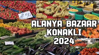 TURKISH BAZAAR in Alanya Türkiye  Alanya Konakli Turkey 2024 [upl. by Leonie]