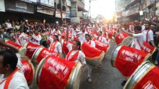 Vighnaharan Dhol Pathak Nashik  Nashikcha raja Visarjan 2016 [upl. by Altaf]