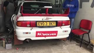 Mitsubishi EVO 3 Rally Car StartUp amp Idle [upl. by Ibur668]