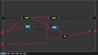 Digital Logic Sim BUILDING A COMPUTER  part 1  How to Make a 1BIT ADDER and a 4 BIT Adder [upl. by Duax769]