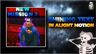 SHINING TEXT EFFECT IN ALIGHT MOTION  ALIGHT MOTION TUTORIAL  TROLLZY [upl. by Dar]