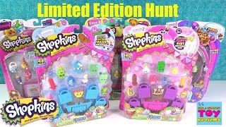 Shopkins Limited Edition 12 Pack Hunt Season 1 2 3 4 5 Unboxing  PSToyReviews [upl. by Llenrap201]