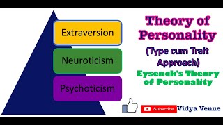 Eysencks Theory of Personality  Theories of Personality TypeTrait Approach  Vidya Venue [upl. by Mcquillin]