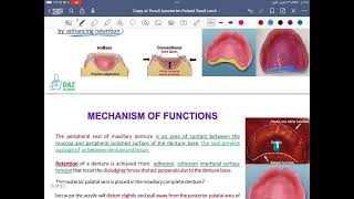 prosthodontics posterior palatal seal Lec4 Stage5 [upl. by Neivad800]