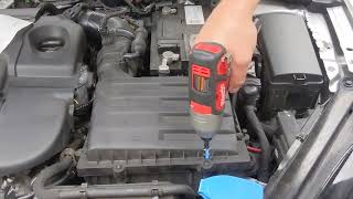 MK7 Golf TDI Air Filter Change [upl. by Jamima]