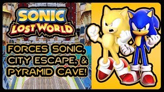 Sonic Lost World PC  Forces Sonic City Escape amp Pyramid Cave 4K60fps Forces SA2 UW [upl. by Stark666]