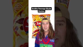 Sausage Sizzle Smiths Review russeats australia aussie sausage bunningssnag smithschips [upl. by Farlie]