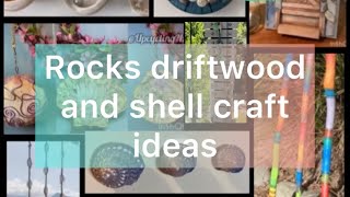 Compilation of crafts using rocks driftwood and shells [upl. by Dorisa]