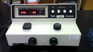 Lab Protocol  Spectronic 20D Unit 2 Spectrophotometry [upl. by Caasi818]