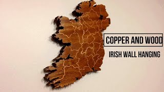 Copper and Wood  Irish Map Wire Inlay [upl. by Suiravaj634]