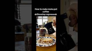 How to make moka pot stovetop espresso Italian coffee 🇮🇹 ☕️ coffee mokapot italiano [upl. by Ariam476]