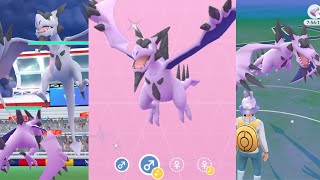 New ✨SHINY✨ Mega Aerodactyl Evolution Mega Aerodactyl Raid in Pokémon Go [upl. by Hesler]