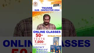 SUB  INSPECTOR 2024  ONLINE CLASSES  ADMISSION GOING ON  tnusrb si subinspector [upl. by Natalie590]