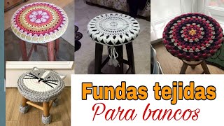 Fundas tejidas a crochet para bancos ideas for crochet covers [upl. by Ahsekyw467]