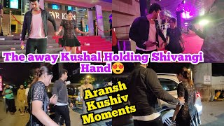 Kushal Tandon Hand Holding with Care Moments With Shivangi Joshi After Screening They Going same car [upl. by Lirva749]