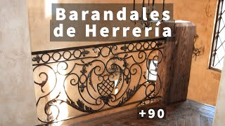 90 BARANDALES PASAMANOS y BALCONES de HERRERÍA ideas geniales para tu hogar  BLACKSMITH RAILINGS [upl. by Ecadnak]