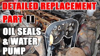 Honda H Series Engine Timing Belt Replacement Part 2 of 4  Oil seals amp Water Pump [upl. by Llevad27]