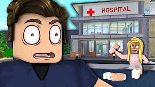 I opened a HOSPITAL in Bloxburg EVERYTHING WENT BAD [upl. by Anai]