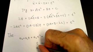 Particular solution for a polynomial [upl. by Thatch]