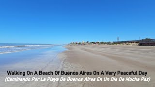 Walking on a Very Peaceful Beach In Argentina  Tranquila Vueltita Por La Playa  Santa Teresita [upl. by Sandra663]