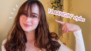 My GoTo Hairstyles For Grown Out Bangs  how I style  hide bangs [upl. by Nenney]