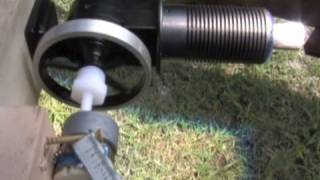 Stirling Hot Air Engine Producing Electrical Current from a Small DC Hack Generator [upl. by Carnes]